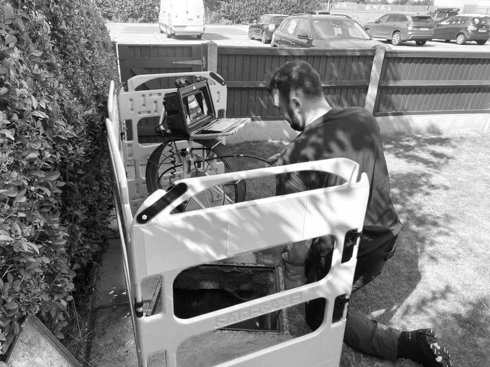 Drain inspection camera and CCTV survey equipment